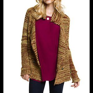 NWT FREE PEOPLE Zebra Yarn Wool Blend Blazer/Jacket, sz L